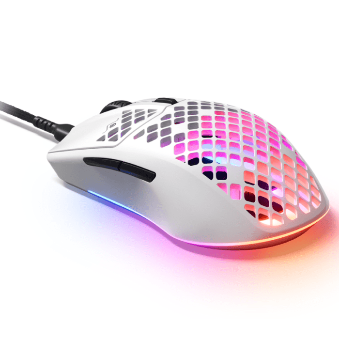 SteelSeries Aerox 3 Gaming Mouse 2022 Edition Snow 3
