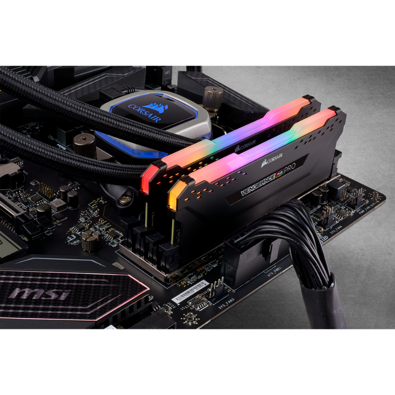 Corsair VENGEANCE® RGB PRO 64GB (2 X 32GB) DDR4 DRAM 3200MHz C16