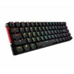 ASUS M601 ROG FALCHION/RD/AR, ROG Falchion 65% wireless mechanical gaming keyboard with 68 keys, wireless Aura Sync lighting, an interactive touch panel, a keyboard cover case, Cherry MX switches, and up to 450-hour battery life- Black  - Image 2