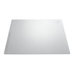 ⁦ASUS NH04 ROG MOONSTONE ACE L/WHT: The ROG Moonstone Ace L is a large gaming mouse pad made of durable tempered glass, featuring an ultrasmooth surface optimized for fast, consistent mouse glides and an anti-slip silicone base, 500 x 400 mm, Moonlight White⁩ - الصورة ⁦3⁩