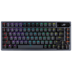 ASUS ROG AZOTH/NXRD/US/PBT, ASUS ROG AZOTH 75% WIRELESS DIY CUSTOM, OLED DISPLAY, HOT-SWAPPABLE RED SWITCHES GAMING KEYBOARD- Black