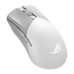 ⁦ASUS ROG Gladius III Wireless AimPoint is a lightweight 79-gram wireless RGB gaming mouse that features a 36,000-dpi ROG AimPoint optical sensor, tri-mode connectivity, ROG SpeedNova wireless technology, swappable mouse switches, ROG Micro Switches, pivoted button mechanism for 0 ms click latency, ergonomic design, ROG Paracord, 100% PTFE mouse feet, six programmable buttons, and mouse grip tape- White⁩ - الصورة ⁦2⁩