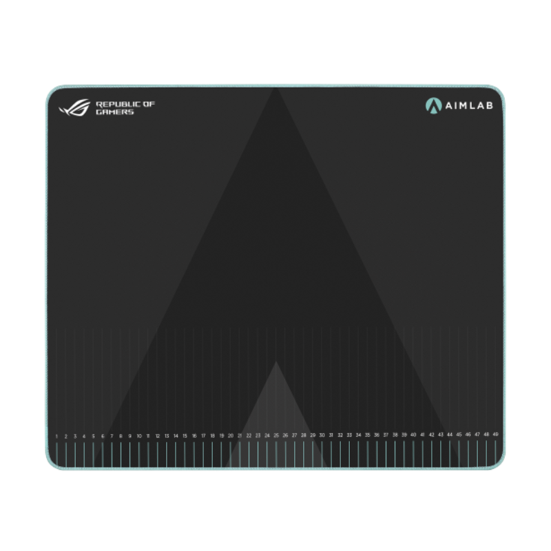 ASUS ROG Hone Ace Aim Lab Edition- Black ASUS ROG Hone Ace Aim Lab Edition large-sized gaming mouse pad is designed to work with Aim Lab X ROG 360 task to help gamers improve their aim. The Hone Ace has a hybrid cloth surface for a smoother glide and better control, a water-, oil- and dust-repellent surface protective nano coating, and a soft nonslip rubber base- Black - Image 1