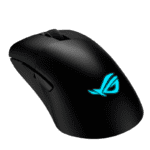 ASUS ROG Keris Wireless AimPoint lightweight 75-gram wireless RGB gaming mouse features a 36,000 dpi ROG AimPoint optical sensor, tri-mode connectivity, ROG SpeedNova wireless technology, swappable mouse switches, ROG Micro Switches, PBT buttons, ROG Paracord, 100% PTFE mouse feet, five programmable buttons, ROG mouse grip tape- Black - Image 2
