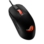 ASUS ROG Strix Impact III is a lightweight, ambidextrous form factor, 59-gram wired RGB gaming mouse, suitable for FPS gameplay, featuring a 12,000-dpi optical sensor, near-zero click latency, swappable mouse switch sockets, ROG Micro Mouse Switches, ROG Paracord, 100% PTFE mouse feet, and a durable design- Black - Image 2