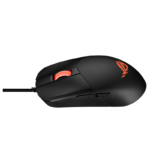 ASUS ROG Strix Impact III is a lightweight, ambidextrous form factor, 59-gram wired RGB gaming mouse, suitable for FPS gameplay, featuring a 12,000-dpi optical sensor, near-zero click latency, swappable mouse switch sockets, ROG Micro Mouse Switches, ROG Paracord, 100% PTFE mouse feet, and a durable design- Black - Image 3