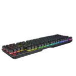 ASUS ROG Strix Scope NX RGB Wireless Deluxe gaming mechanical keyboard with tri-mode connectivity, ROG NX Red/Blue/Brown mechanical switches, PBT keycaps, an aluminum frame, a magnetic wrist rest, & an extended Ctrl key for FPS precision- Black - Image 4