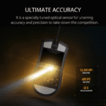 ASUS P307 TUF GAMING M4 Air is a lightweight wired gaming mouse with a 16,000 dpi sensor, six programmable buttons, an ultralight Air Shell, IPX6 water resistance, ASUS Antibacterial Guard, TUF Gaming Paracord, and pure PTFE feet- Black - Image 9