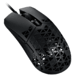ASUS P307 TUF GAMING M4 Air is a lightweight wired gaming mouse with a 16,000 dpi sensor, six programmable buttons, an ultralight Air Shell, IPX6 water resistance, ASUS Antibacterial Guard, TUF Gaming Paracord, and pure PTFE feet- Black - Image 2