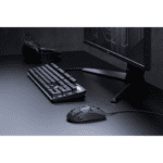 ASUS P307 TUF GAMING M4 Air is a lightweight wired gaming mouse with a 16,000 dpi sensor, six programmable buttons, an ultralight Air Shell, IPX6 water resistance, ASUS Antibacterial Guard, TUF Gaming Paracord, and pure PTFE feet- Black - Image 7