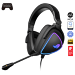 ASUS ROG Delta S Lightweight USB-C gaming headset with AI noise-canceling mic, MQA rendering technology, Hi-Res ESS 9281 QUAD DAC, RGB lighting, compatible with PC, Nintendo Switch™ and Sony PlayStation®5- Black - Image 2
