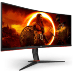 AOC Curved Gaming Monitor 34'',WQHD,180Hz,VA,1ms- Black/Red