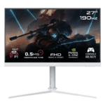 GAMEON GOA27FHD190IPS Artic Pro Series 27" FHD, 190Hz, MPRT 0.5ms, HDMI 2.1, Fast IPS Gaming Monitor (Supports PS5) - White