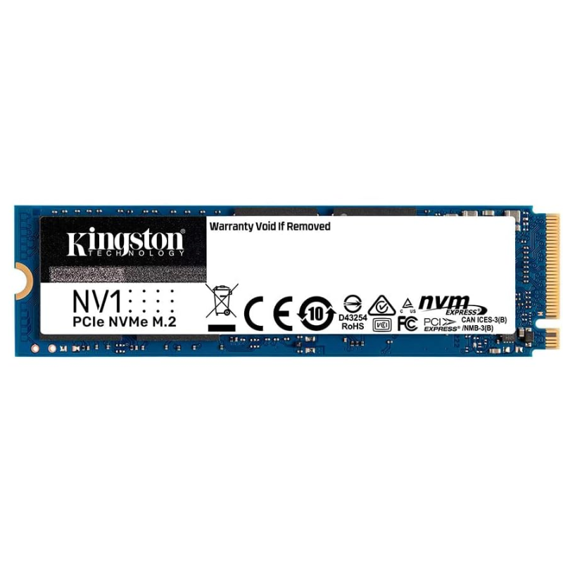 Kingston NV1 250G M.2 2280 NVMe Kingston NV1 PCIe NVMe M.2 2280 Internal SSD, 250GB Capacity 250 GB - الصورة 1