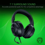 Razer Kraken X Lite Ultralight Gaming Headset 7.1 Surround Sound- Black - Image 3
