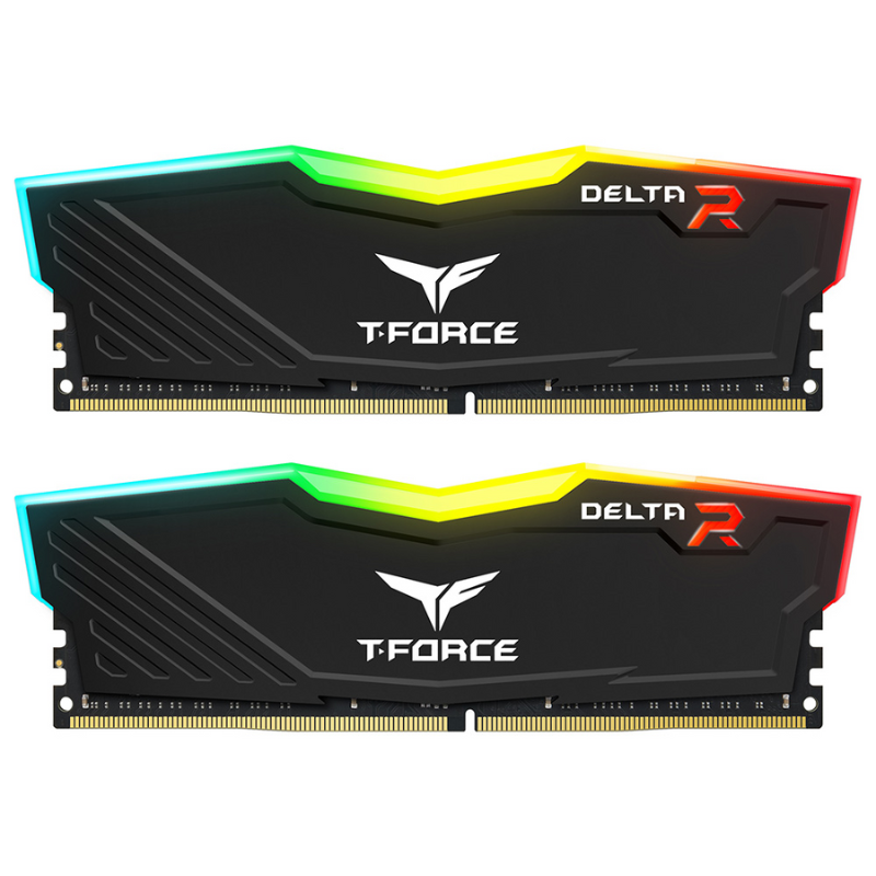 T-Force Delta RGB Black UD-D4 16GB (8GBx2) 3200MHz CL16 TF3D416G3200HC16FDC01 T-Force Delta RGB Black UD-D4 16GB (8GBx2) 3200MHz CL16 TF3D416G3200HC16FDC01 - Image 1