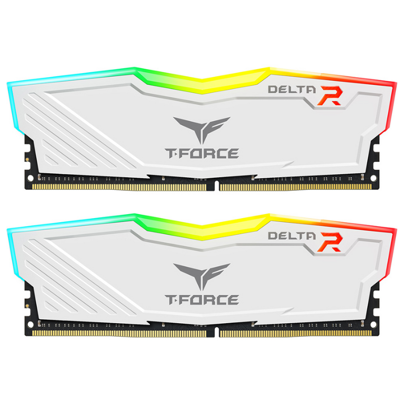 T-Force Delta RGB White UD-D4 16GB (8GBx2) 3600MHz CL18 TF4D416G3600HC18JDC01 T-Force Delta RGB White UD-D4 16GB (8GBx2) 3600MHz CL18 TF4D416G3600HC18JDC01 - Image 1
