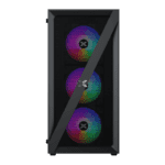 Xigmatek Blade Black Arctic ATX Gaming Case Mid-Tower with ARGB Support & USB 3.0- Black - Image 4